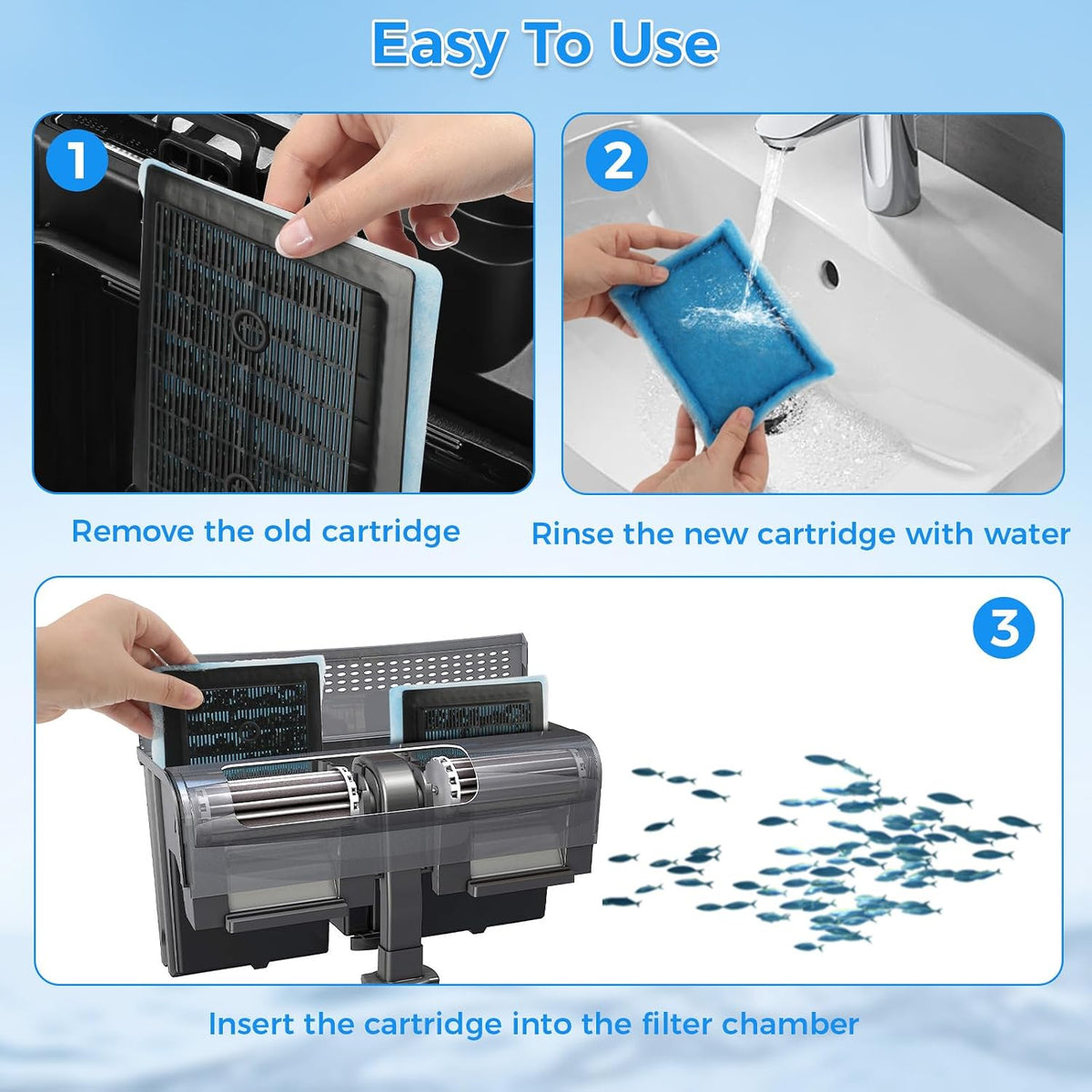 Aquarium Filter Replacement Cartridge - Rite-Size C / Size C-20pcs - image 3