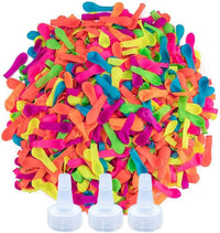 1700 Pack Water Balloons with Refill Hose Nozzle Eco-Friendly Latex