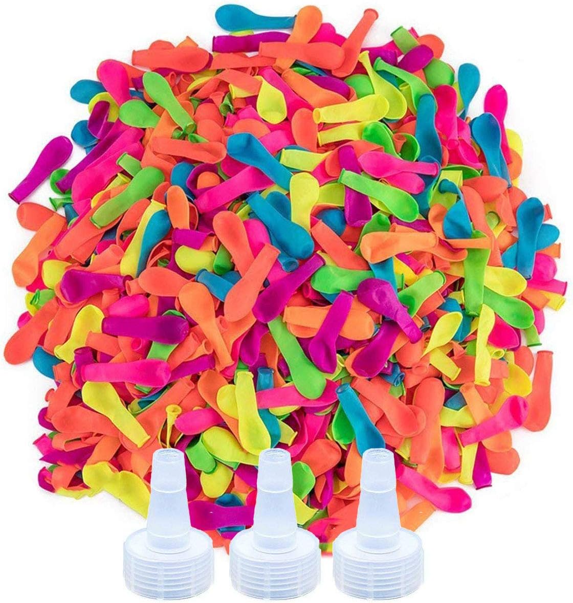 1700 Pack Water Balloons with Refill Hose Nozzle Eco-Friendly Latex
