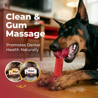 Tough Dog Toys for Aggressive Chewers: Beef Flavored Long Lasting Dog - 2 PC-Beef-Red - image 3