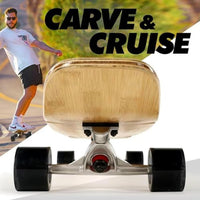 Magneto 44 inch Kicktail Cruiser Longboard Skateboard - Retro Surf - image 2