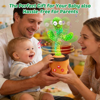 Qularlans Dancing Talking Cactus Toy for Girls Boys Interactive Gifts – Fun for Kids & Family - Non-rechargeable - image 2
