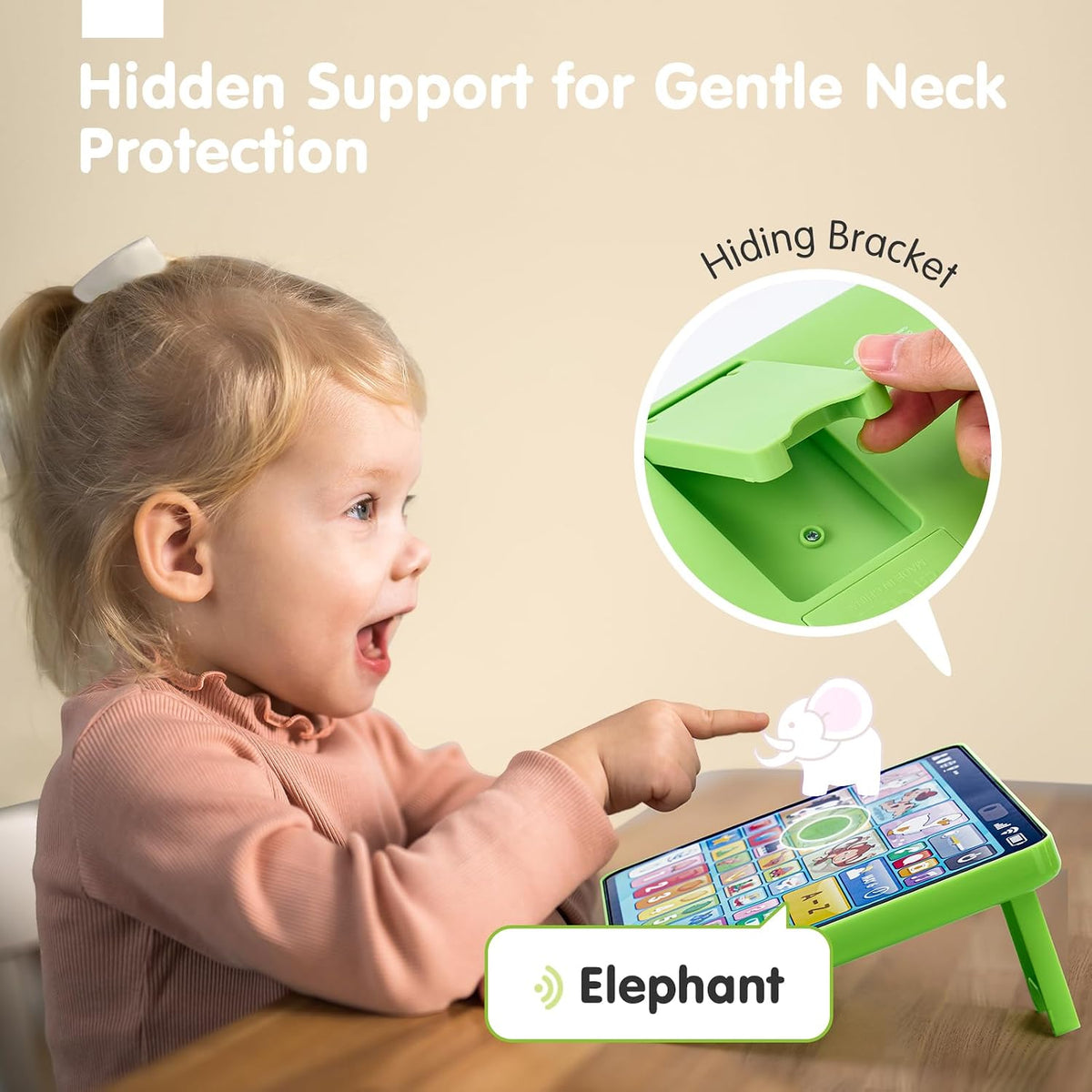 hahaland 5-Language Learning Tablet Toy for Toddler 1-3 with Speech - image 3