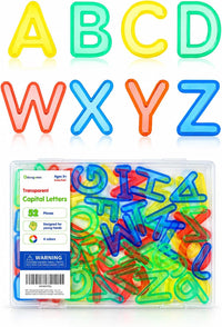 Odoorgames 78 translucent lowercase letters in 6 colors glowing on a light table - view 4
