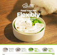 Slow Feeder Dog Bowl for Large Dogs with Non-Slip Base - M / Light Green - image 4