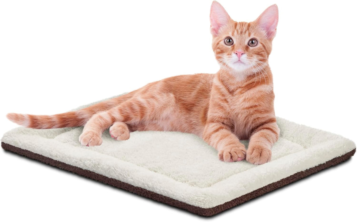 K&H Self-Warming Cat Bed Pad, Self Heating Pad - 21 X 17 Inches (Pack of 6) / Recyclable Box / Oatmeal/Chocolate