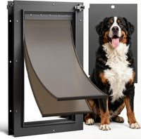 All Aluminum Dog Door for Exterior Door, Large Doggy Door - Extra Large