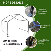 Summertrail Extra Large Dog House Outside - Gray Dog Tent With Mesh Windows (XLarge Size) - image 4