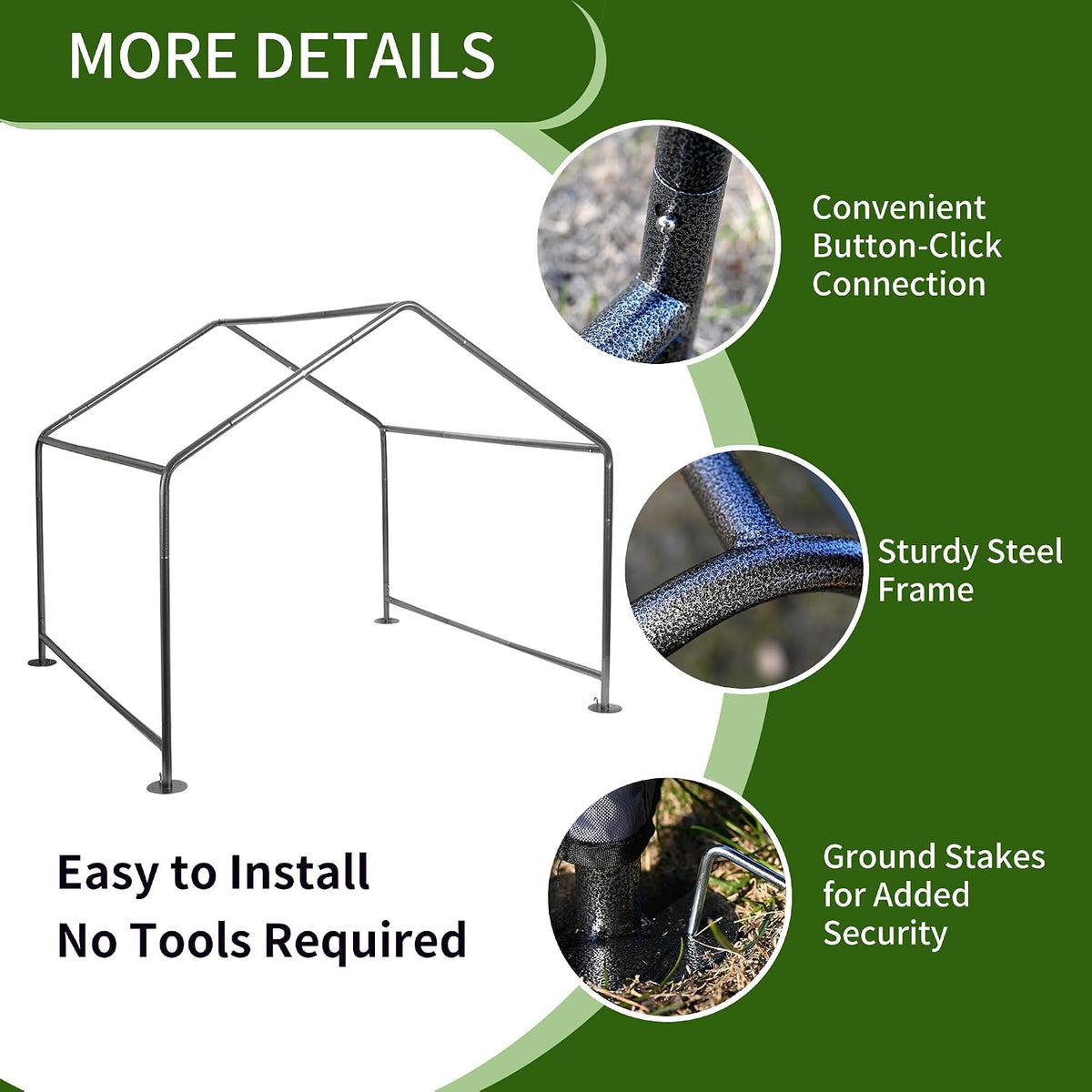 Summertrail Extra Large Dog House Outside - Gray Dog Tent With Mesh Windows (XLarge Size) - image 4