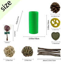 Plastic Hamster Tunnels, Small Animal Tubes - 【Green】 / 【2 PCS】 - image 2