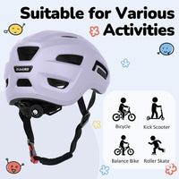 OUWOER toddler and kids bike helmet with vents and adjustable dial - view 19