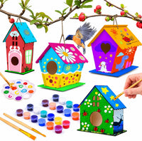 hapray 4 Pack Bird House Craft Kit - 4 Pack