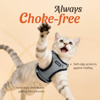 Cat Harness and Leash Set, Adjustable and Escape Proof - Grey / Xxs - image 2