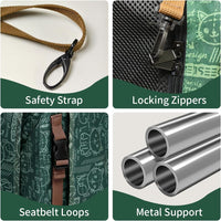 Extra Large Cat Carrier Soft Sided - Green / with curtain - image 4