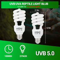 REPTI ZOO UVB Light for Tropical Reptile - 5.0 26W - image 2