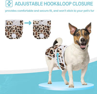 Avont 3 Pack Reusable Dog Diapers - Leopard Print / XL - image 2