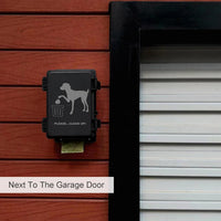 Dog Poop Bag Dispenser Wall Mounted Waterproof Outdoor Pet Waste Bags - Black / 1 Count (Pack of 1) - image 2