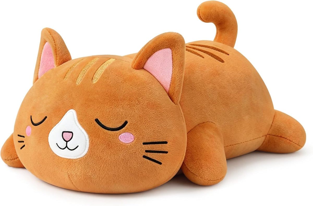 TOYSYM Weighted Stuffed Animals - Orange Cat / Small