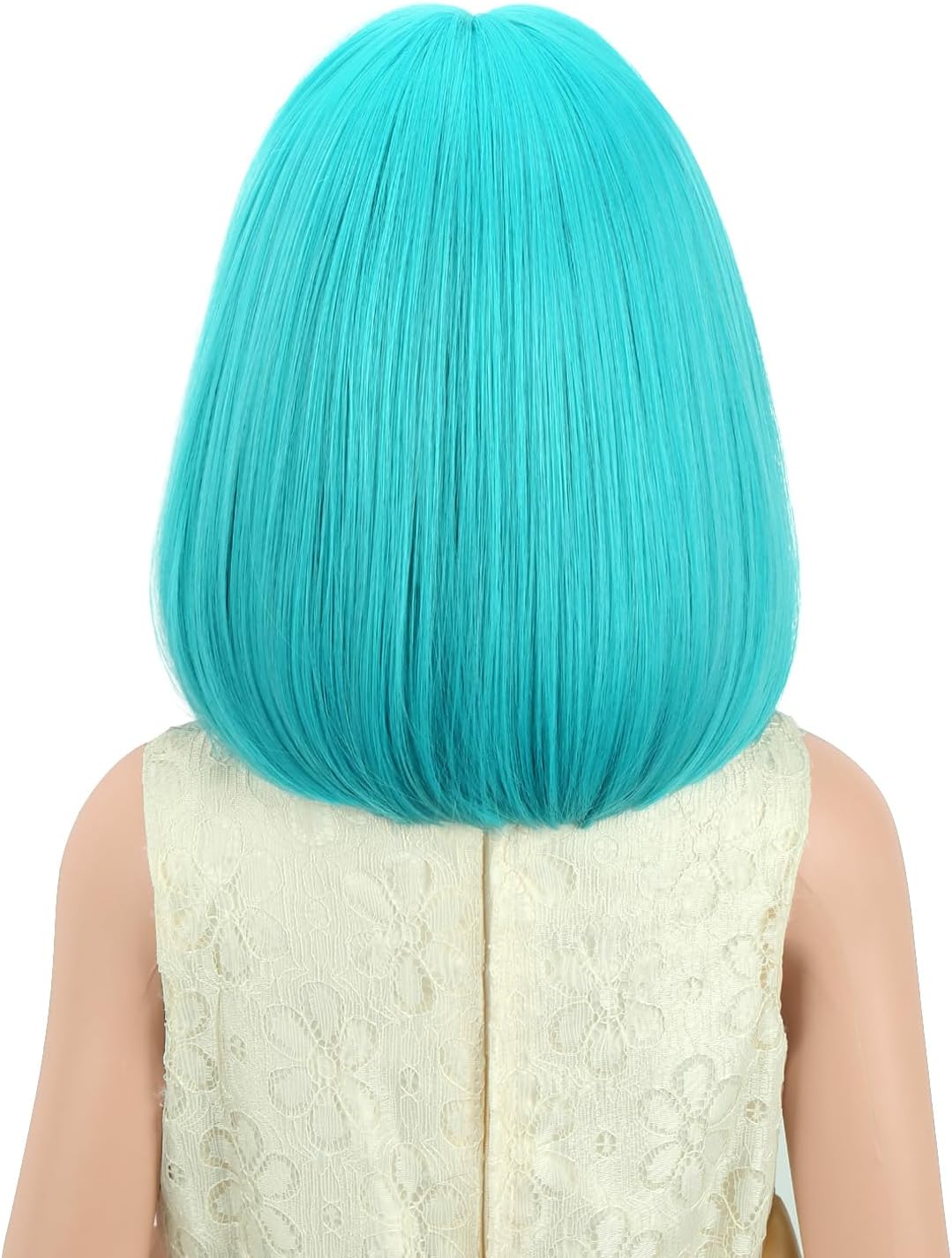 PATTNIUM kids dark blue short bob wig, synthetic with adjustable cap - view 22