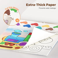 Jar Melo Paint with Water Books for Toddlers, Animals – Fun for Kids & Family - Transportation - image 2