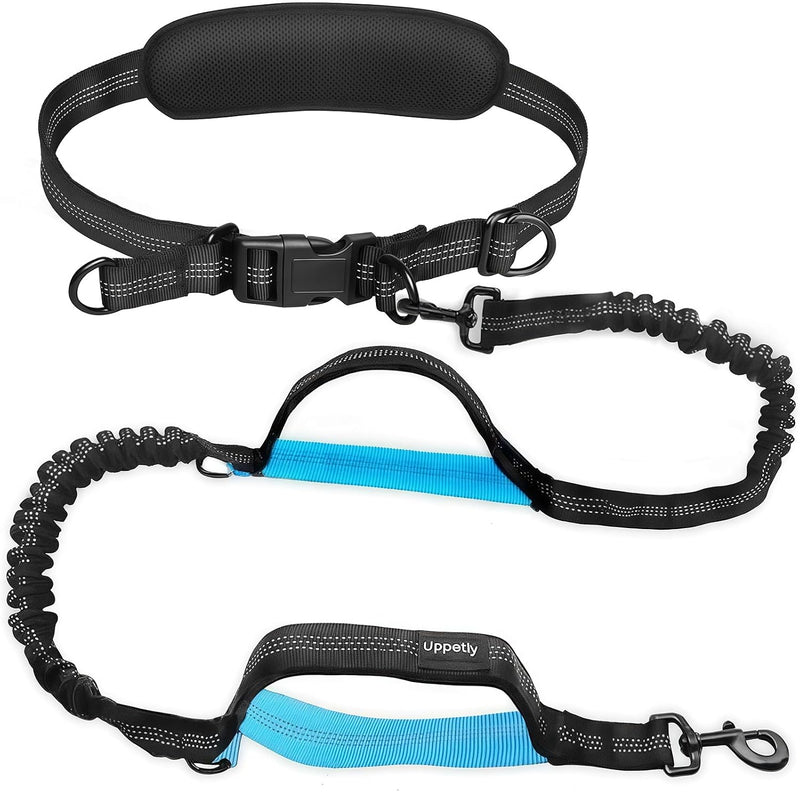 Uppetly Hands Free Dog Running Leash with Adjustable Waist Belt - Medium/Large