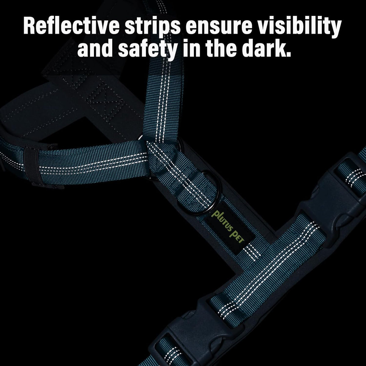 Plutus Pet No Pull Dog Harness - M / Cyan - image 4