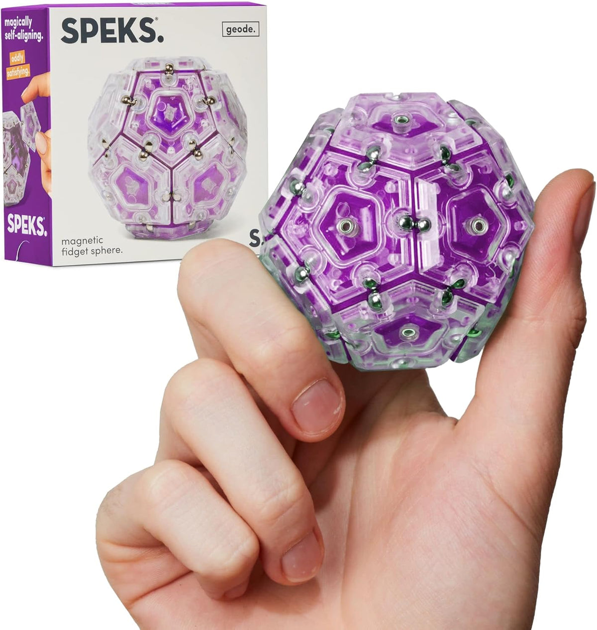 Speks Geode Magnetic Sphere - Quartz