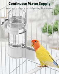Pawfly 2 Pcs Bird Water Dispenser, Automatic Water Feeder - 2 PC / White - image 4