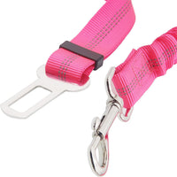 2 Dog Car Harness Seatbelt Seat Belt Leash Travel Accessories Bungee - Pink / 2 Packs - image 2