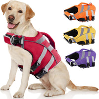 Kuoser Reflective Dog Life Jacket - XL (Chest Girth:25.9-33.4'') / Rescue Red