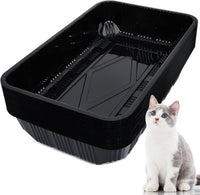Tessco for you 30 Pack Disposable Litter Boxes for Cats - Black