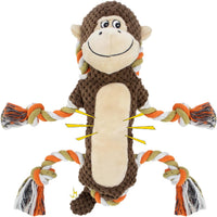 Squeaky Monkey Dog Toy for Large Dogs – Essentials for Dogs - Monkey Shape