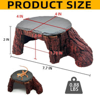Bearded Dragon Basking Platform - S: 7.7×4.7×2 inch | Style-B - image 2