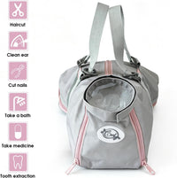 Cinf Cat Restraint Grooming Bag - M Size–Fits most adult cats (8–12 lbs) / Blush Ash - image 3