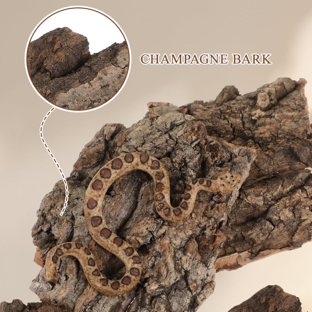 IMIKEYA 4Pcs Reptile Tree Bark Reptile Hides: Natural Wood Cork Bark - image 4