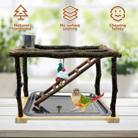 Tfwadmx Parrots Playstand Bird Play Gym Cockatiel Playground Wood - image 4