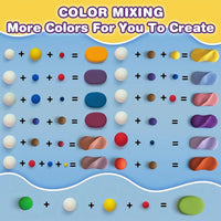 Ixiaoyoo Air Dry Clay, 30 Colors Foam Modeling Clay for School Projects – Fun for Kids & Family - 60 Colors - image 3