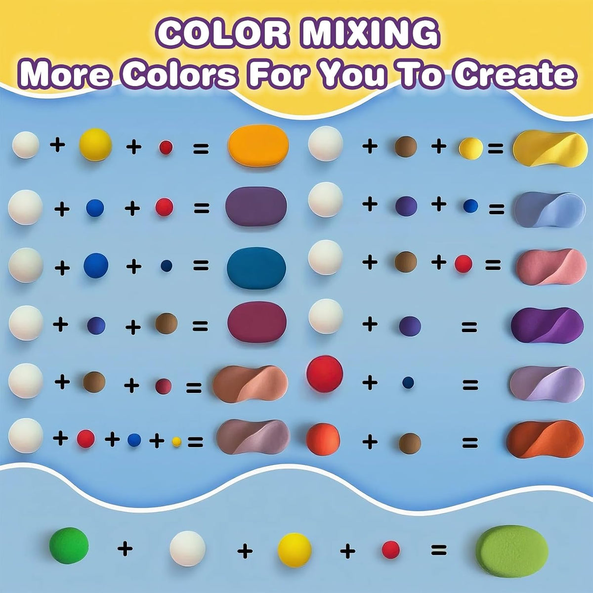 Ixiaoyoo Air Dry Clay, 30 Colors Foam Modeling Clay for School Projects – Fun for Kids & Family - 60 Colors - image 3