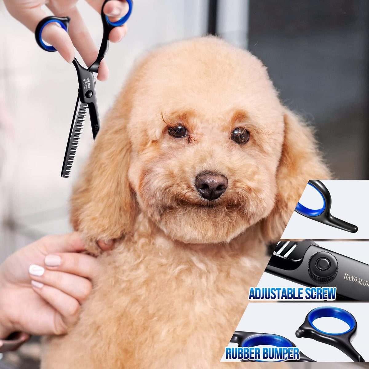 Gimars Titanium Coated Professional 6 in 1 4CR Stainless Steel Dog - Professional Black 5 in 1 - image 2