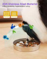 Slow Feeder Dog Bowls – Stainless Steel Non-Slip Metal Bowl for Slow Feeding, 5 Cups Large - Large - image 4