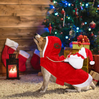 Santa Dog Costume, Dog Christmas Outfit, Riding Pet Costume - Snowman / S(Neck:10.2-11.8" Chest:13-18.5") - image 4