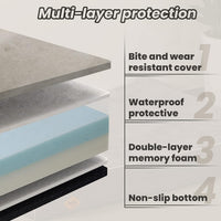 Laifug Orthopedic Memory Foam Extra Large Dog Bed Pillow Durable - 50.0"L x 36.0"W x 10.0"Th / Dark Grey - image 4