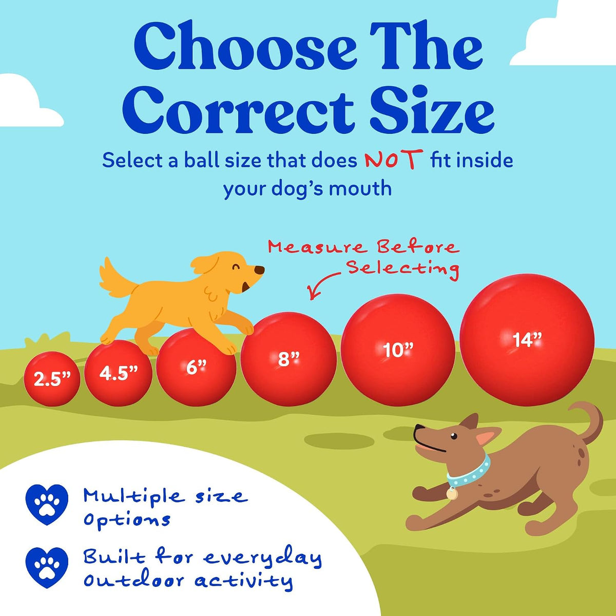 Doggie Dooley Virtually Indestructible Dog Ball - Red / X-Large (14 inch) - image 4