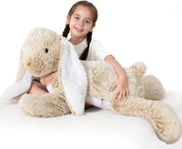 BENINY 31 Inch Giant Bunny Stuffed Animal - Bunny_brown 31in