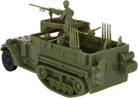 BMC Toys WW2 US M3 halftrack plastic army vehicle in tan - view 6