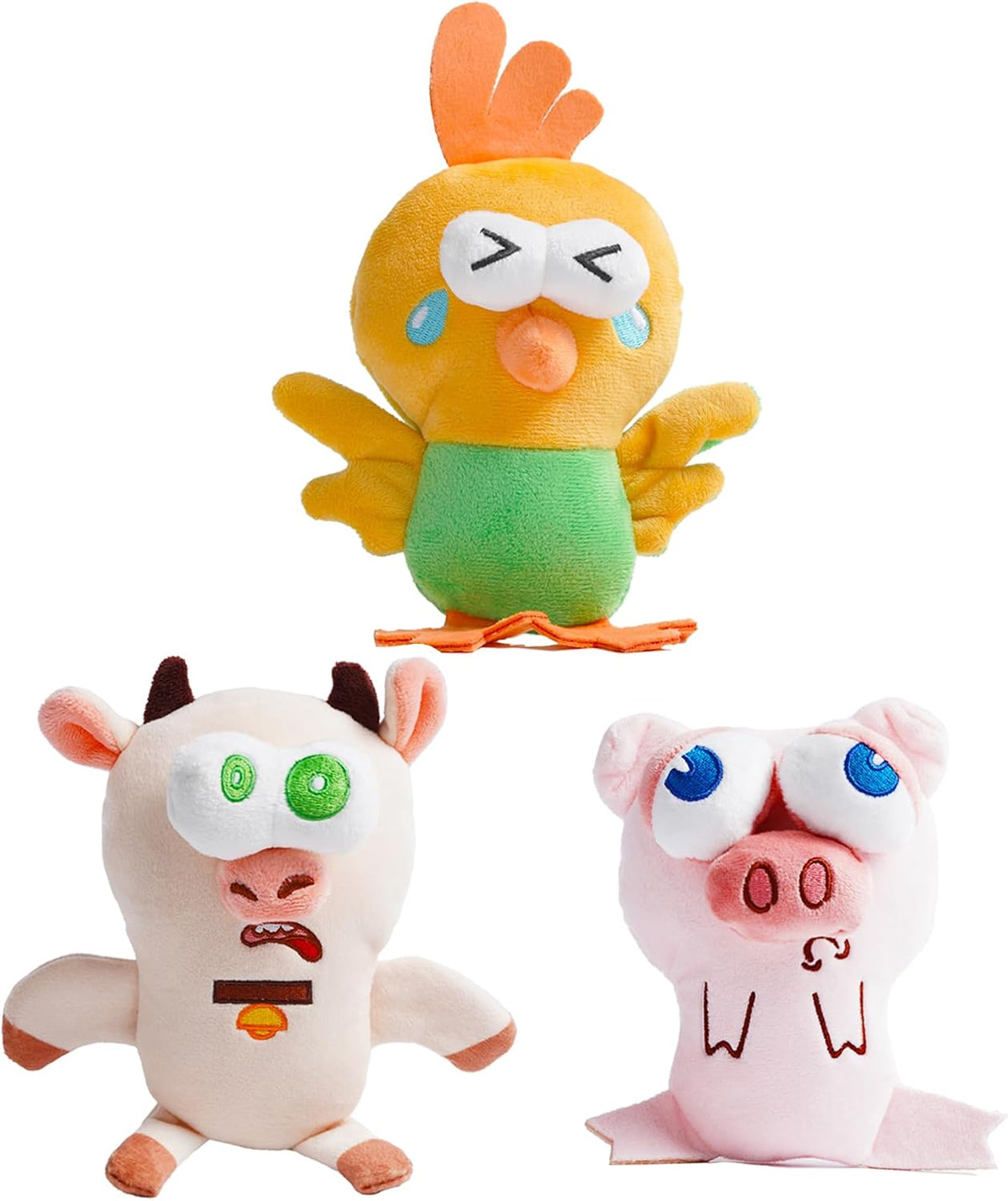 Nocciola 5-Pack Squeaky Dog Toys - 3-Pack / Farm Critter