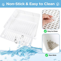 Adjustable Litter Box Step, Cat Ramp for Litter Box, 2 Steps - White / 2 step - image 4