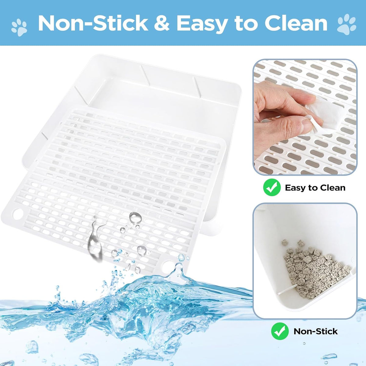 Adjustable Litter Box Step, Cat Ramp for Litter Box, 2 Steps - White / 2 step - image 4