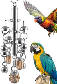 KATUMO Bird Toys, Parrot Pull Spoons - Silvery
