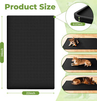 Silicone Pet Food Mat, Extra Large 34x22 Inch - Black / 34"L x 22"W - image 2